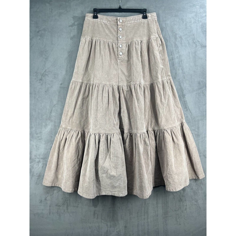 New Free People Dreamweaver Corduroy  Maxi Skirt